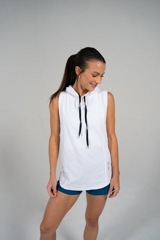 DETERMINED hooded sleeveless