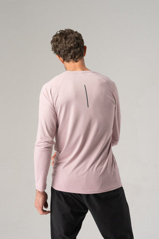 Alyth Active Alive Unleashed Long Sleeve in Pale Pink - Women's Workout Long Sleeve Top Front View