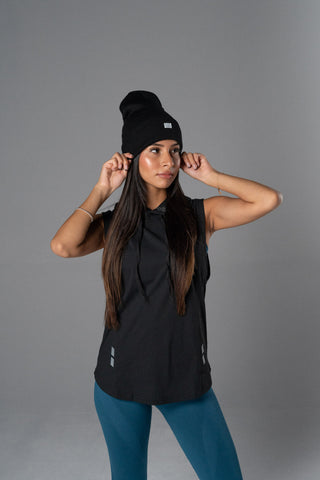 Alyth Active Alyth Beanie in White - Women's Athletic Clothing Back View
