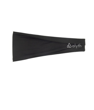 Alyth Active Alyth Headband in Black - Women's Athletic Activewear Back View