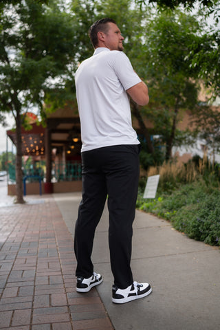 Alyth Active Brushed Victorious Pant in Black - Women's Everyday Pants Side View