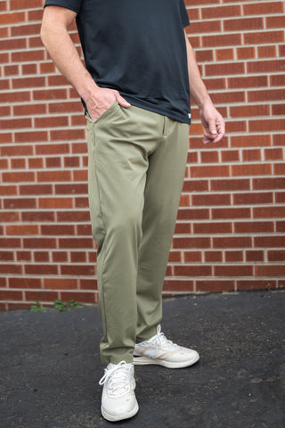 Alyth Active Brushed Victorious Pant in Willow - Women's Everyday Pants Side View