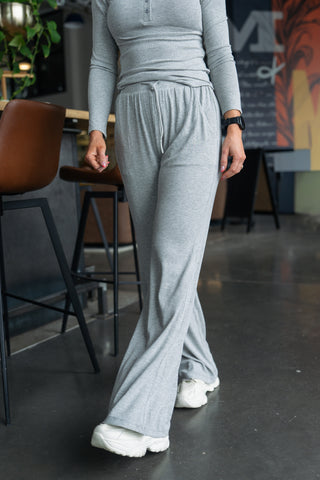 Alyth Active Calm Feather-Soft Lounge Pant in Miststone - Women's Lounge Pants Back View