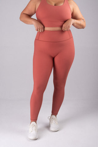 Alyth Active Dynamic Devoted Lite Legging in Desert Flower - Women's Workout Leggings Front View
