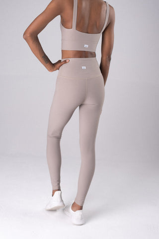 Alyth Active Dynamic Devoted Lite Legging in Shale - Women's Workout Leggings Back View
