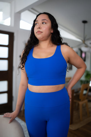 Alyth Active Dynamic Devoted Sports Bra in Black - Women's Athletic Sports Bra Detail View