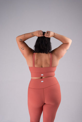 Alyth Active Dynamic Devoted Sports Bra in Desert Flower - Women's Athletic Sports Bra Back View
