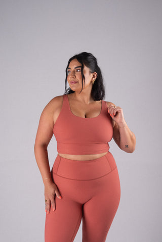 Alyth Active Dynamic Devoted Sports Bra in Desert Flower - Women's Athletic Sports Bra Front View