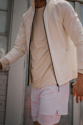 Alyth Active Fierce Hooded Jacket in Cobalt Blue - Women's Running Hoodie Front View