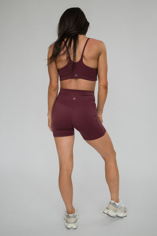 Alyth Active Gravity Catalyst Short in Shiraz - Women's Athletic Shorts Front View