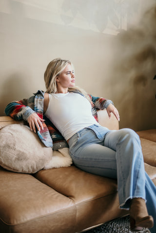 Alyth Active Gravity Soaring Tank in Black - Women's Workout Tank Top Side View