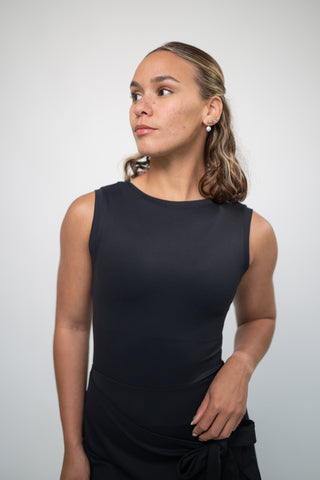 Alyth Active Gravity Tenacious Tennis Dress in Black - Women's Athletic Dress Front View