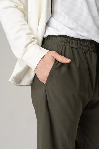 Alyth Active Grit V2 Pant in Dark Olive - Women's Running Pants Front View