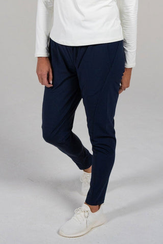 Alyth Active Grit V2 Pant in Navy - Women's Running Pants Front View