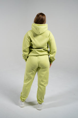 Alyth Active Impactful Hoodie in Key Lime - Women's Lounge Hoodie Front View