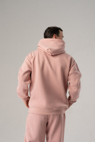 Alyth Active Impactful Hoodie in Light Pink - Women's Lounge Hoodie Back View