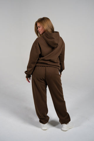 Alyth Active Impactful Joggers in Milk Chocolate - Women's Lounge Joggers Back View