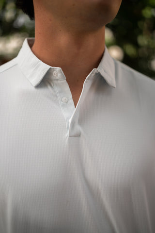 Alyth Active Momentum Polo in Spring Mint - Women's Workout Clothing Front View