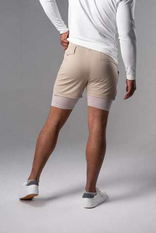 Alyth Active Powerful Shorts in Dark Brown - Women's Workout Shorts Back View