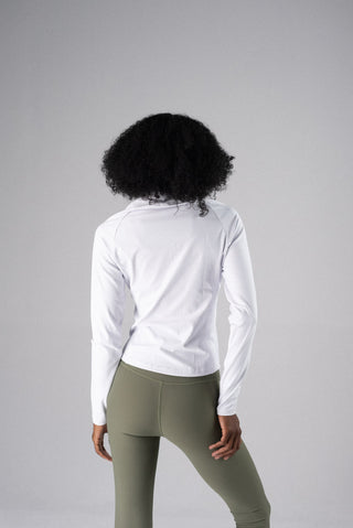 Alyth Active Serene Soft Motivate Jacket in Black - Women's Running Jacket Detail View