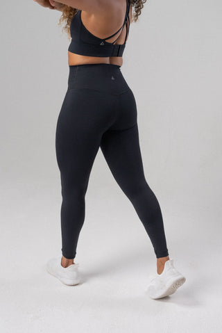 Alyth Active Serene Warrior Legging in Faded Turquoise - Women's Yoga Leggings Detail View