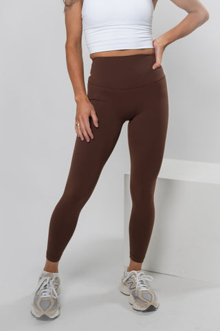 Alyth Active Serene Warrior Legging in Navy - Women's Yoga Leggings Side View