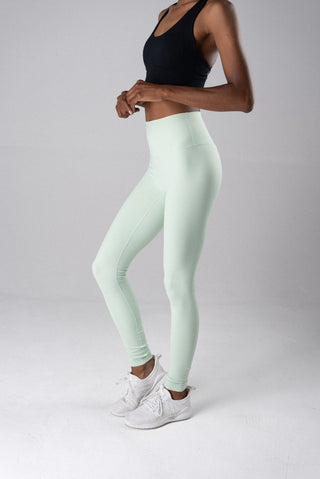 Alyth Active Serene Warrior Legging in Silt Green - Women's Yoga Leggings Front View