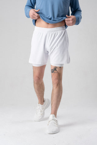 Alyth Active Worthy Shorts in Blue - Women's Workout Shorts Front View