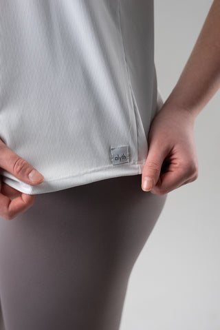 Alyth Active Always Worthy Ribbed Tank in Black - Women's Workout Tank Top Front View