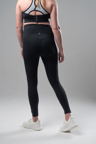 Alyth Active Serene Safe Haven V2 Maternity Legging in Café Noir - Women's Athletic Leggings Front View