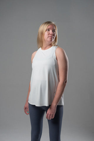 Alyth Active Serene Soft Fiercefully Tank in Light Mauve - Women's Yoga Tank Top Front View